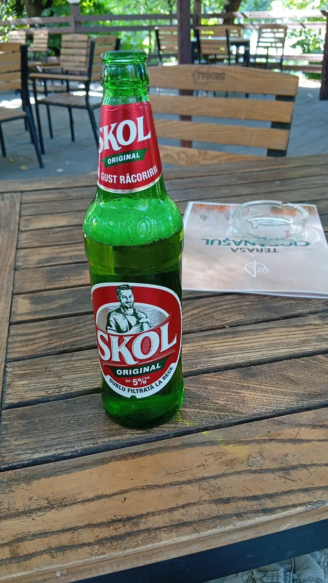 A cold beer on one of the park terraces