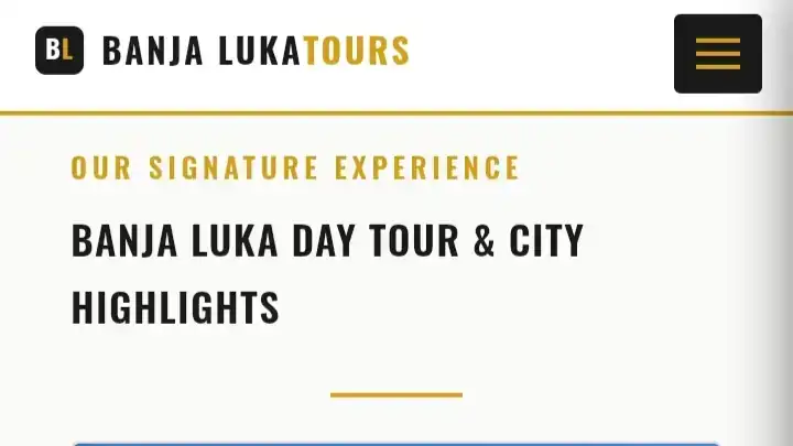 The BanjaLukaTours website